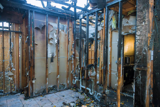 Professional Soot Cleanup technician working in Titusville, NJ